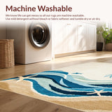 Lively Blue Tones with Shells(Beige)