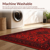 Gothic Distressed Border Motif(Red)