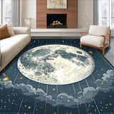 Joyful Cartoonish Lunar Imagery(Gray)