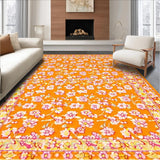 Ultra Soft Area Rug, Non Slip, Stain Resistant, Washable Area Rugs for Living Room, Bedroom, Color Pop Shaggy Accent Piece(Orange)