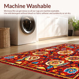 Lively Ornate Avian Decor Style(Red)