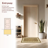 Ultra Soft Area Rug, Non Slip, Stain Resistant, Washable Area Rugs for Living Room, Bedroom, Minimalist Earthy Animal Style(Beige)