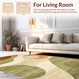 Contemporary Earthy Abstract Swirls(Beige)