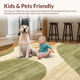 Contemporary Earthy Abstract Swirls(Beige)