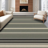 Ultra Soft Area Rug, Non Slip, Stain Resistant, Washable Area Rugs for Living Room, Bedroom, Rustic Two-Tone Textured Motif(Gray)