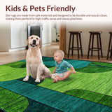 Artistic Textured Layered Composition(Green)