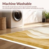 Ultra Soft Area Rug, Non Slip, Stain Resistant, Washable Area Rugs for Living Room, Bedroom, Elegant Neutral Tone Gradation(Beige)