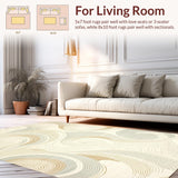 Contemporary Geometric Textured Design(Beige)