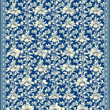 Ultra Soft Area Rug, Non Slip, Stain Resistant, Washable Area Rugs for Living Room, Bedroom, Elegant Damask Front Porch Stain-Resistant Rug(Blue)
