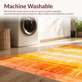 Ultra Soft Area Rug, Non Slip, Stain Resistant, Washable Area Rugs for Living Room, Bedroom, Stylish Soft Textural Appeal(Yellow)