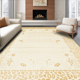 Ultra Soft Area Rug, Non Slip, Stain Resistant, Washable Area Rugs for Living Room, Bedroom, Safari Animal Print Beige Contemporary Home Decor(Beige)
