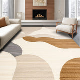 Ultra Soft Area Rug, Non Slip, Stain Resistant, Washable Area Rugs for Living Room, Bedroom, Stylish Warm Treetop Design(Beige)