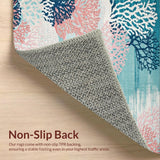 Elegant Tiled Coral Aesthetic(Blue)