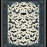 Enchanting Black Bat Motif(Beige)