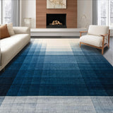 Ultra Soft Area Rug, Non Slip, Stain Resistant, Washable Area Rugs for Living Room, Bedroom, Abstract Gradient Striped Rug(Blue)