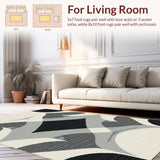 Contemporary Black and White Geometric Texture(Gray)