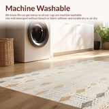 Ultra Soft Area Rug, Non Slip, Stain Resistant, Washable Area Rugs for Living Room, Bedroom, Abstract Animal Inspired Neutral(Beige)