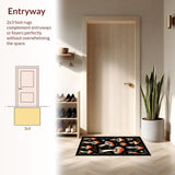Ultra Soft Area Rug, Non Slip, Stain Resistant, Washable Area Rugs for Living Room, Bedroom, Washable Decorative Laundry Room Carpet Runner(Red)