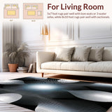 Chic Contemporary Illusion Motif(Black)