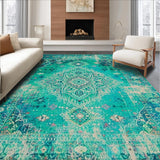Lush Earthy Tones with Medallions(Blue)