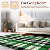 Inviting Holiday Plaid Decor Element(Green)