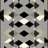 Ultra Soft Area Rug, Non Slip, Stain Resistant, Washable Area Rugs for Living Room, Bedroom, Elegant Transitional Grid Pattern(Beige)