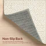Ultra Soft Area Rug, Non Slip, Stain Resistant, Washable Area Rugs for Living Room, Bedroom, Elegant Scraper Door for Entryway Non Slip Welcome Area(Beige)