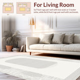 Airy Light Toned Geometric Arrangement(Beige)
