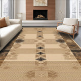 Ultra Soft Area Rug, Non Slip, Stain Resistant, Washable Area Rugs for Living Room, Bedroom, Whimsical Earthy Animal Motif(Beige)