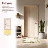Ultra Soft Area Rug, Non Slip, Stain Resistant, Washable Area Rugs for Living Room, Bedroom, Elegant Nature-Inspired Animal Collection(Beige)