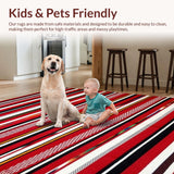 Artisanal Colorful Striped Aesthetic(Red)