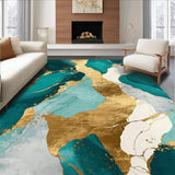 Luxurious Abstract Gold Swirl(Green)