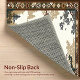 Ultra Soft Area Rug, Non Slip, Stain Resistant, Washable Area Rugs for Living Room, Bedroom, Serene Neutral Wildlife Aesthetic(Beige)