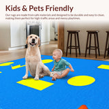 Interactive Multicolored Shape Composition(Blue)