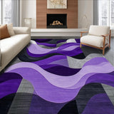 Ultra Soft Area Rug, Non Slip, Stain Resistant, Washable Area Rugs for Living Room, Bedroom, Contemporary Luxurious Shag Design(Purple)