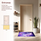 Ultra Soft Area Rug, Non Slip, Stain Resistant, Washable Area Rugs for Living Room, Bedroom, Unique Celestial Playful Pattern(White)