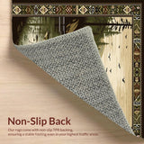 Ultra Soft Area Rug, Non Slip, Stain Resistant, Washable Area Rugs for Living Room, Bedroom, Rustic Nature-Inspired Bass Scene(Brown)