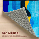 Contemporary Artistic Geometric Motif(Blue)