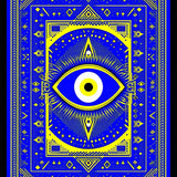 Vibrant Blue Tiled Design(Blue)