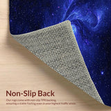 Ultra Soft Area Rug, Non Slip, Stain Resistant, Washable Area Rugs for Living Room, Bedroom, Dreamy Starry Sky Visualization(Blue)