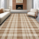 Ultra Soft Area Rug, Non Slip, Stain Resistant, Washable Area Rugs for Living Room, Bedroom, Rustic Floral Vintage Accents(Beige)