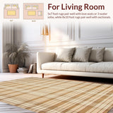 Contemporary Brown Lattice Artistry(Beige)