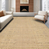 Ultra Soft Area Rug, Non Slip, Stain Resistant, Washable Area Rugs for Living Room, Bedroom, Elegant Western-Style Print(Beige)