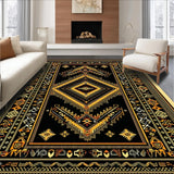 Elegant Earthy Colorful Medallion(Black)