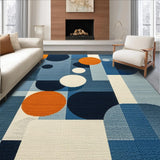 Ultra Soft Area Rug, Non Slip, Stain Resistant, Washable Area Rugs for Living Room, Bedroom, Luxurious 3D Bubble Aesthetic(Blue)