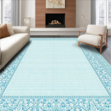 Ultra Soft Area Rug, Non Slip, Stain Resistant, Washable Area Rugs for Living Room, Bedroom, Baby Blue Light Dots(Blue)