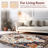 Artistic Cream and Orange Harmony(White)