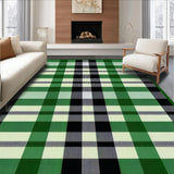 Inviting Holiday Plaid Decor Element(Green)