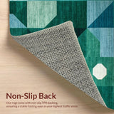 Chic Curved Line Composition in Cool Tones(Green)