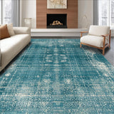 Ultra Soft Area Rug, Non Slip, Stain Resistant, Washable Area Rugs for Living Room, Bedroom, Modern Octopus Rug(Blue)